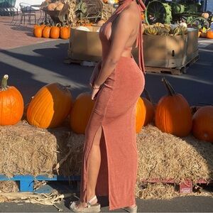 Forever 21 Terracotta Backless Dress